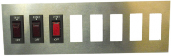 Einbauleiste Wippschalter-Sicherungsautomat